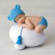 FIGURA PARA TARTA NIÑO BEBE AZUL