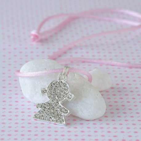 Colgante de Metal de Strass Niña