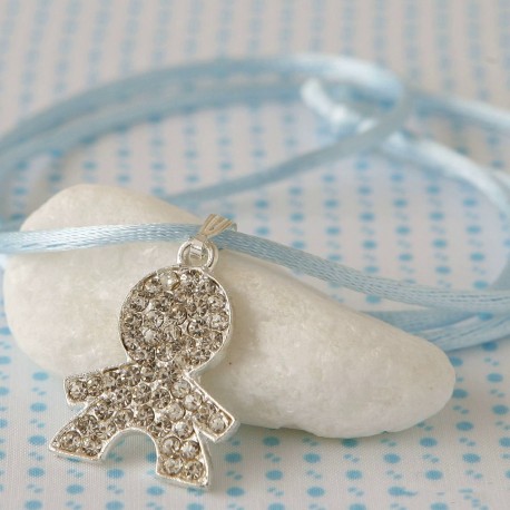 COLGANTE METAL DE STRASS NIÑO