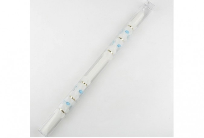 Cirio baustimal azul con caja incluida